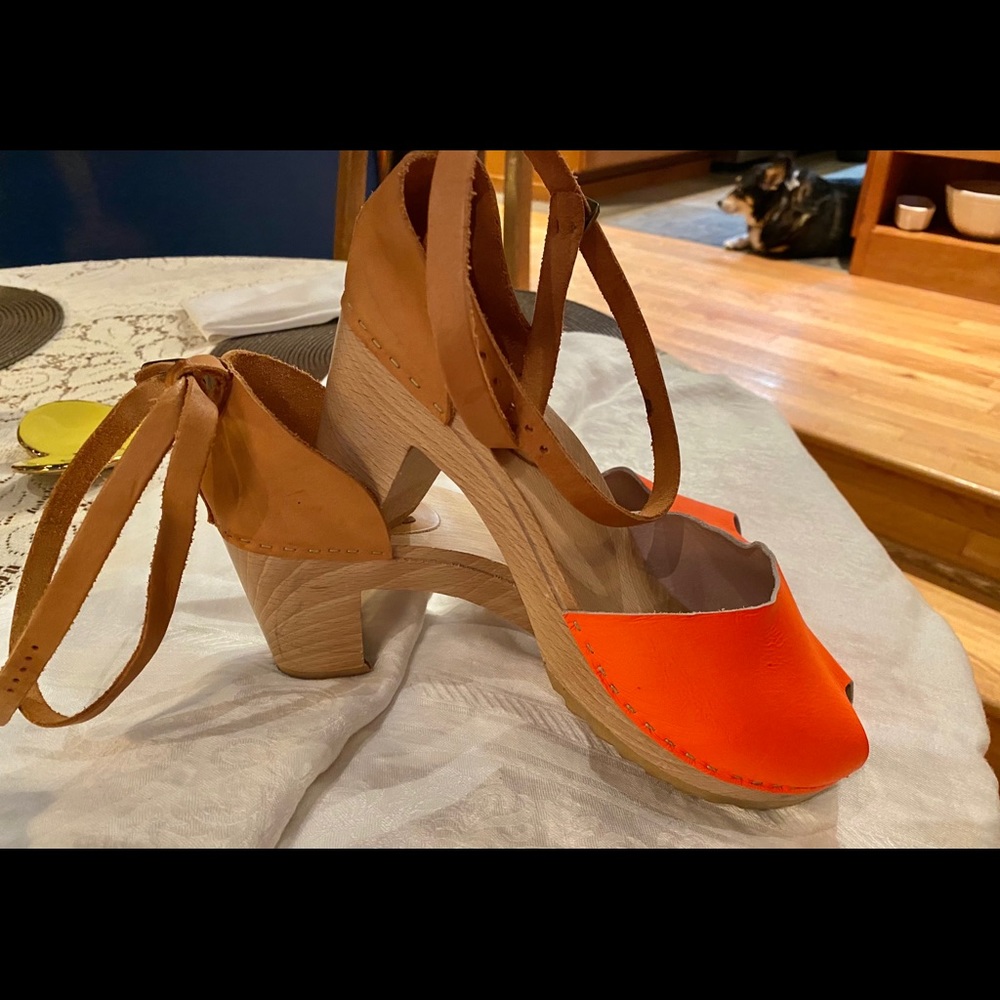 BRYR leather open toe custom sandal clog